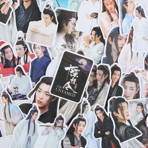 54 Pcs/Set The Untamed Chen Qing Ling Sticker Cartoon Waterproof Stickers For Laptop Suitcase Bicycle