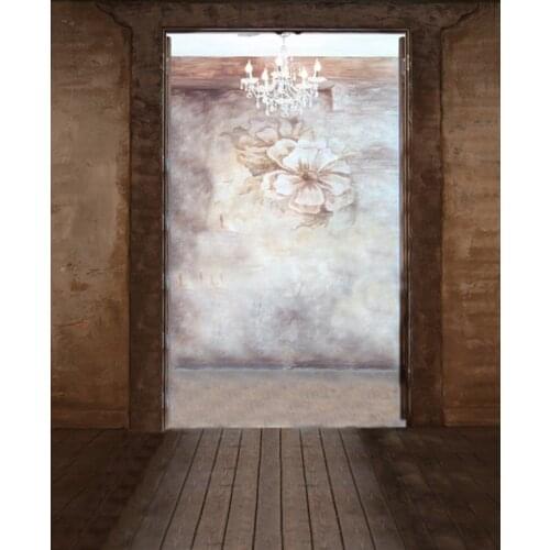 5x7ft Flowers Wall Wooden Floor Photography Backdrops Photo Props Studio Background