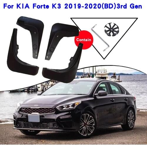 Car Fender Accessories For Kia Forte K3 BD 2020 2019 Cerato Vivaro Front Rear Mudguards Splash Guards Fender Mudflaps Car Fender
