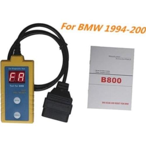 Car Professional B800 Auto Airbag Scan Reset Tool OBD2 SRS Scanner for BMW E34 Car Diagnostic Tool Auto Repair Tool Parts