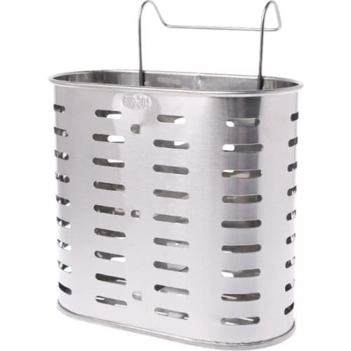 Stainless Steel Cutlery Holder Drainer Storage Spoon Fork Chopsticks Organizer Rack Hook Kitchen Tools