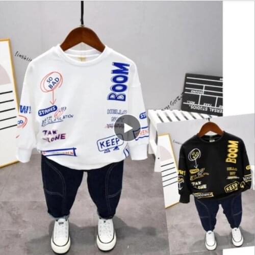 Children Boy Girls Sports Tracksuits Toddler Boys Clothing Spring Autumn Toddler Baby Boy Clothing Suits T-Shirts and Pants Suit