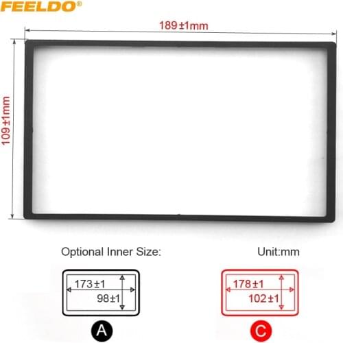 FEELDO Car DVD/CD Radio Stereo Fascia Panel Frame Adaptor Fitting Kit For Honda FIT(Jazz) #AM4406