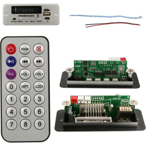 Fm Radio With Remote ZTV-CT02B(02EA) Digital Red LED Display USB TF Radio MP3 Audio Module Drop Shipping