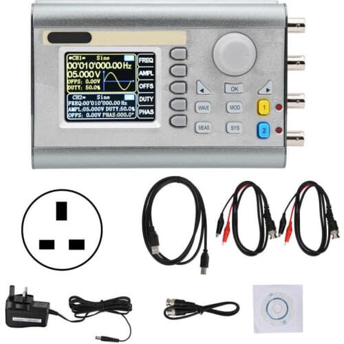 JDS2900-60M Signal Generator 2CH Function Arbitrary Waveform Signal Generator DDS Pulse Signal Sources AC100-240V