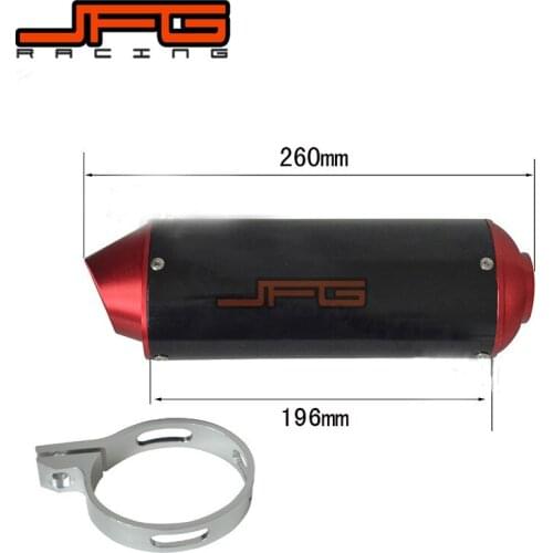 38MM CNC Alloy Exhaust Muffler with Clamp for XR50 CRF50 Coline Style Chinese Pit Bike dirt bike motorcycle Red
