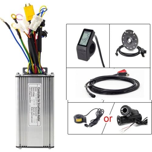 Ebike Conversion Kit 500w with KT Controller 36V 48V KunTeng LCD4 Display Electric Bike PAS Sensor and E Bike Thumb Throttle