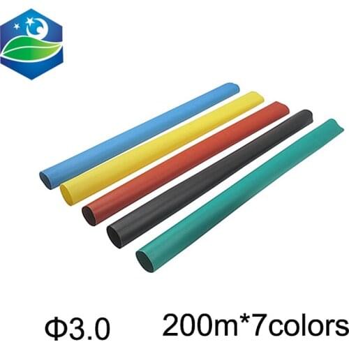 Hot sales 1KV 3mm Diameter Heat Shrinkable Tube heat Shrink Tubing 200M/roll Heat shrink tube