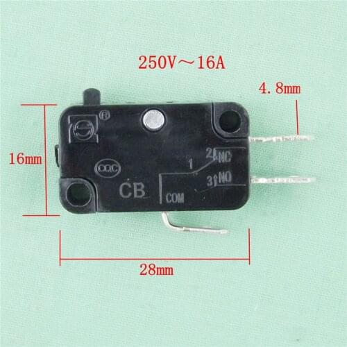 5pcs/set 250V 16A High Power Micro Switch for Microwave Electric Rice Cooker Micro Switch