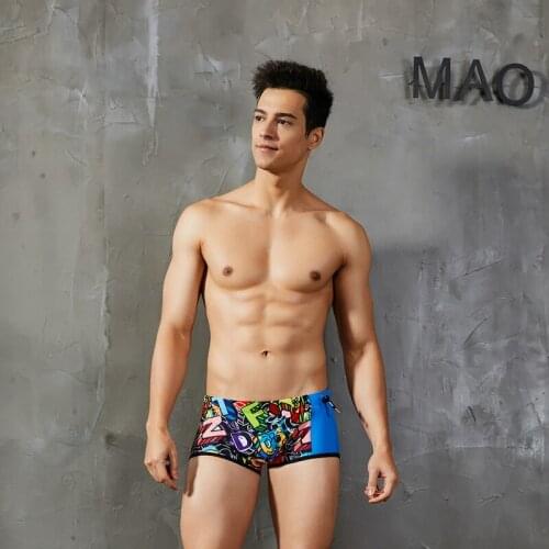 Mens Swimwear Maillot De Bain Boy Swim Suits Boxer Shorts Swim Trunks Men Swimsuit Surf Banadores