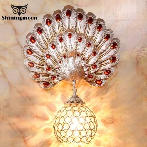 Southeast Asia Wall Lamp Modern Luxury Golden Vintage Cafe LED Wall Light Indoor Lighting Home Deocr Wall Sconce Light Fixtures