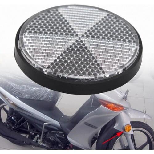 New White Warning Strip Reflective Sticker Car Motorcycle Bike Dirt Bikes Caravan Lorry Screw On Safety Reflector Stickers Decal