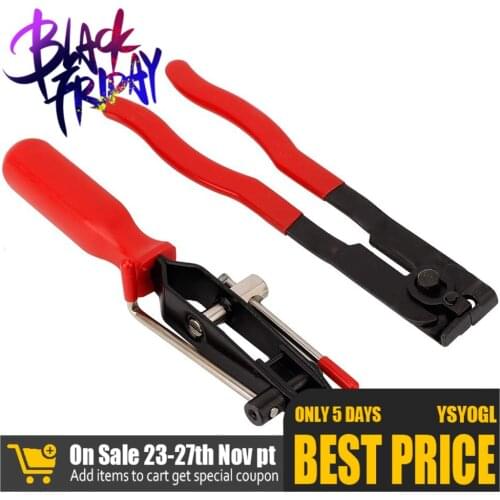 2pcs/set CV Joint Clamp Banding Install Tool Red CV Boot Clamp Pliers use with coolant hose fuel hose clamps Metal Hand Tool Kit