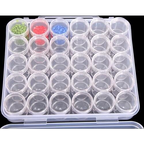 30 Grids 5D Diamond Painting Storage Box Containers Diamond Painting Tools Accessories Jewelry Beads Organizer Case