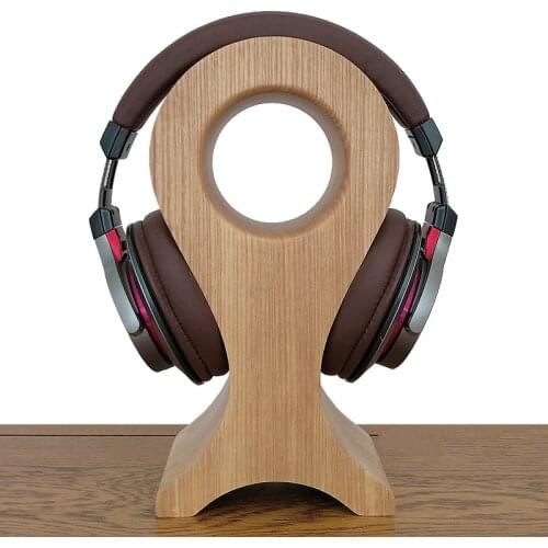 Headphone stand holder Wooden Hanger Wood fish-shaped Headset Desk Display Head-mounted Earphone Rack Bracket Fashion Newest 1pc