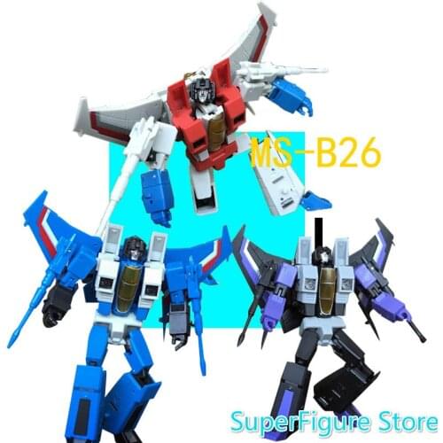 Transformation MS-TOYS MS-B26 Hurricane Aircraft Squad Deformation Toy Starscream Galvatron Skywarp Deformation Set Toy Gift Box
