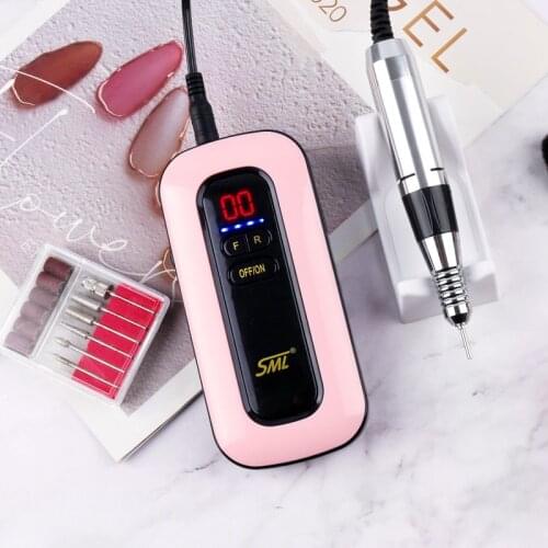 Professional Nail Polisher Drill Kit Portable Rechargeable 35000 Rpm Nail Drill For Extension Gel Nail Polish Manicure Peeling