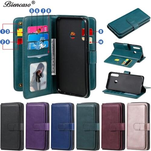 Retro Multi-Card Layer Portable Storage Phone Case For Huawei P40 Lite E Y5P Y6P P Smart 2020 Honor 9S Wallet Flip Leather Cover