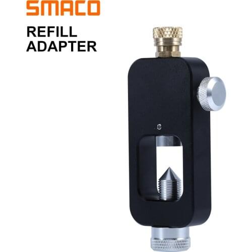 SMACO diving cylinder adapter with pressure gauge oxygen tank connector underwater snorkeling gas tank refueling adapter