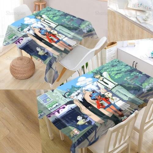 Custom BEASTARS Modern Dustproof Tablecloth High Quality Print Forest Tablecloth Everything For Home And Kitchen 0406