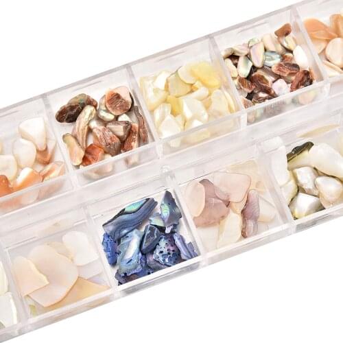 Nail Decoration Natural Abalone Slices Thin Shell Slices Thick Nail Art Manicure Japanese Style Manicure Accessories Rivet Set