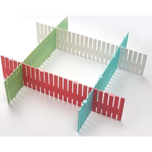 Drawer Shelf DIY Plastic Drawer Grid Separator Drawer Divider Partition Storage Organizer Underwear Socks makeup Clapboard