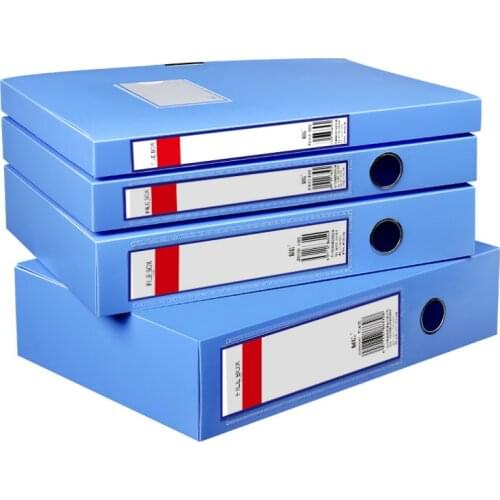 6 Pcs/lot A4 File Storage Boxes PP File Case Waterproof Dust-proof Business Contract Box office Folder File Bag Storage Supplies