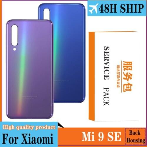 Back Housing Replacement for Xiaomi Mi 9 Se Back Cover Battery Glass with logo with adhesive Sticker For Mi9 Se Housing Cover