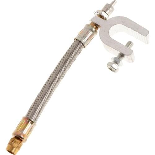 1 Pc 150mm Length Stainless Steel Braided Flexible Hose Car Wheels Tyre Valve Stems Extensions Tube Adapter