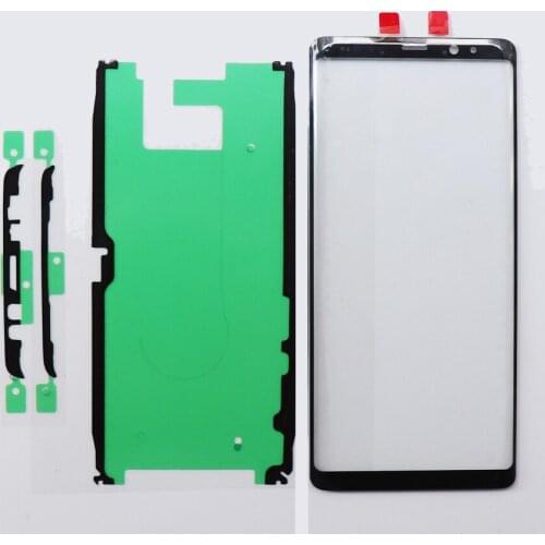 10pcs Original For Samsung Galaxy Note 8 N950 Front Screen LCD Glass Lens Outer Glass Replacement 6.3" Top Lens Panel+Adhesive