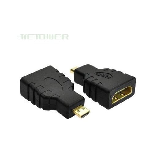 100pcs/lot HDMI Female To Micro HDMI Type D Male Adapter Converter Extension Adapter Connector for HDTV Camera MP4 Tablet
