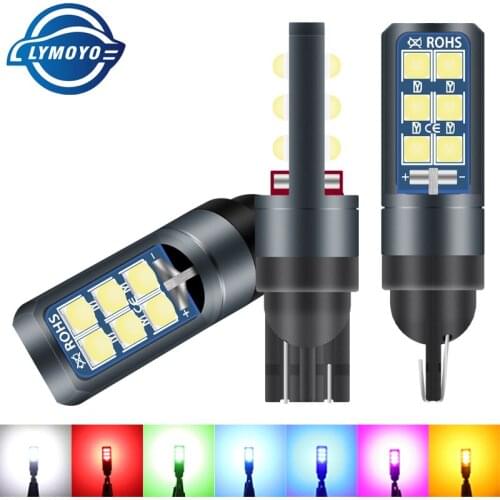 2pcs Car T10 Canbus LED W5W 3030 Led 12SMD 194 168 Auto LED Car Interior Light plate Dome Reading Lamp Clearance Light 9-60v