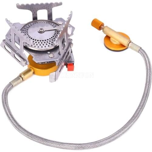 20Pcs/Lot Portable Gas Stove Gas + Split Type Furnace Converter Connector For Hiking Camping BBQ Picnic Gas Cooking Stove