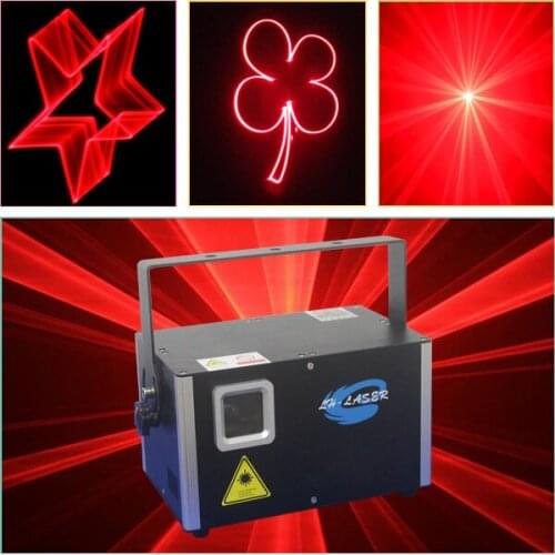 2000mW single Red Color DMX ILDA Animation Laser show projector DJ Disco +ishow program in sd card