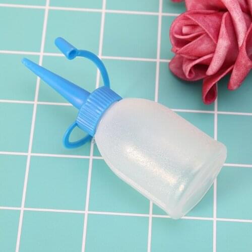 5*30ml Industrial Glue Gel Oil Ketchup Plastic Squeeze Bottle Jet Dispenser w/ Cap NEW