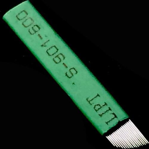 50Pcs 0.16mm Lamina Tebori 18 Microblading Needles 18 Pin for Permanent Makeup Tattoo Blade Eyebrow Manual Pen 3d Embroidery