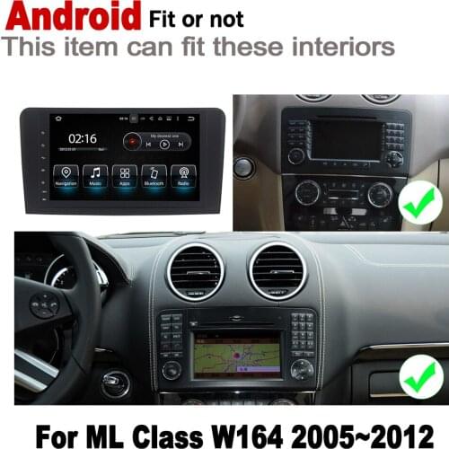 Android car player For Mercedes Benz ML Class W164 NTG 2005 2006 2007 2008 2009 2010 2011 2012 original Style Autoradio gps navi