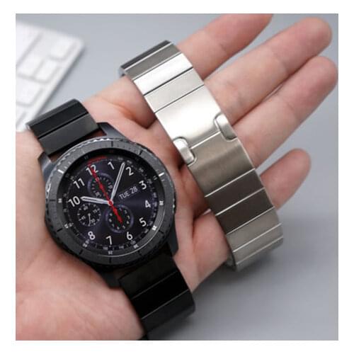 Newest link Bracelet Stainless Steel Watch Band For Samsung Gear S3 Classic Frontier Wrist Strap For Huawei Watch 2Pro For Huami