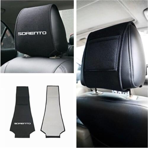 For Kia SORENTO 2017 2018 Hot car headrest cover Accessories Car Styling 1pcs
