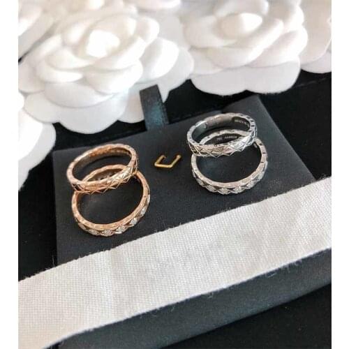 Crush Women Rings Mini Ring Fine Version 4 Types With Or Without rhinestone