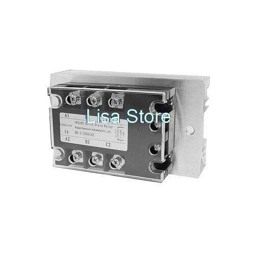 Control 5-32VDC Load 380VAC 10A SSR Solid State Relay w Aluminum Heat Sink