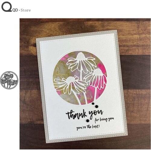 Circle Sunflower Metal Cutting Dies Scrapbooking Handmade Tools DIY Card Make Mould Model Craft Decoration New 2021 Wholesale