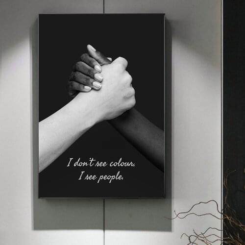 Wall Art Black and White Hand Paintings Print on Canvas Posters and Prints Modern Art Modular Pictures for Living Room Decor