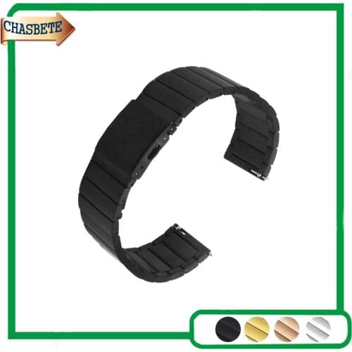 Stainless Steel Watch Band for Maurice Lacroix 22mm 23mm Quick Release Metal Strap Belt Loop Wrist Bracelet Black Silver Gold