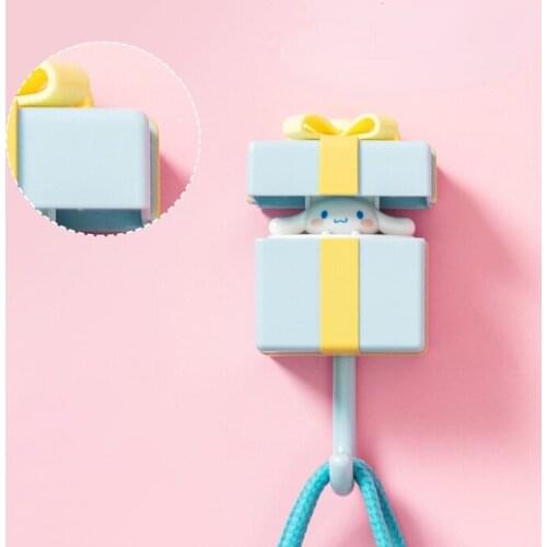 New Cute Wall Mounted Adhesive Coat Hanger Hat Rack Sundries Organizer Accessories Household Decorative Hooks Key Holder