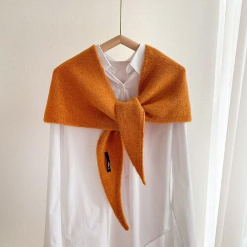 New 2021 Cashmere Scarf Winter Women Shawls Warm Blanket Wraps Female Foulard Bandana Brand solid Scarves Pashmina knitting