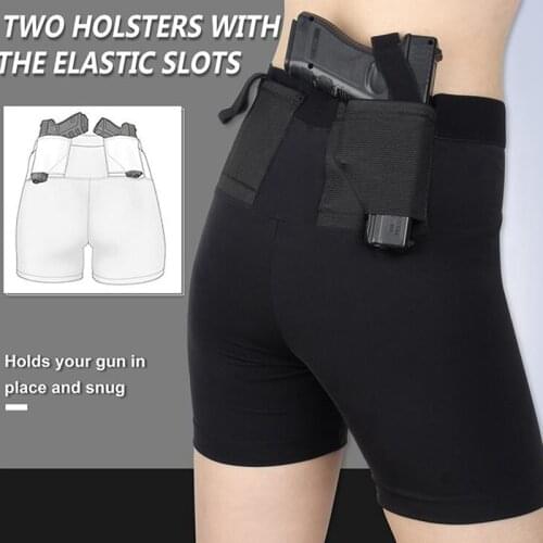 Hunting Nylon Concealed Holster Tactical Airsoft Short Leggings Holster for Glock Universal Pistol for Man Women