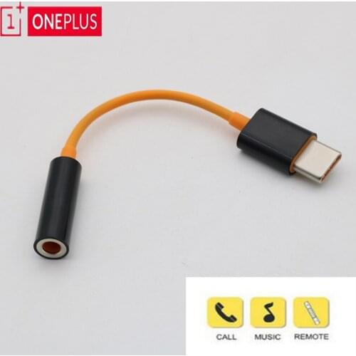 Original oneplus 6T 7 Pro usb Type C To 3.5mm Earphone Jack Adapter Aux Audio For oneplus 7T/7T Pro usb-c music converter cable