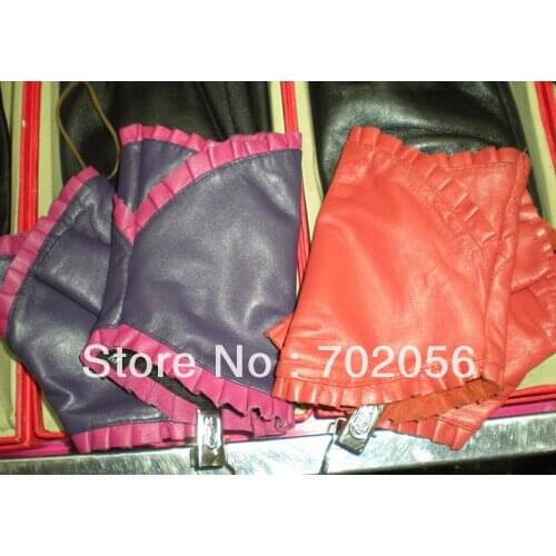 Real Leather Fingerless Gloves 10pairs/lot #2482