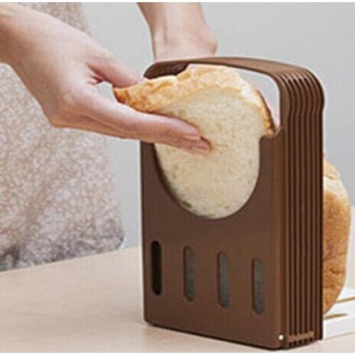 Foldable Loaf Cutter Rack Versatile Bakeware For Toast Bread Slicer Plastic Loaf Toast Mold Guide Slicing Tools Kitchen Tool